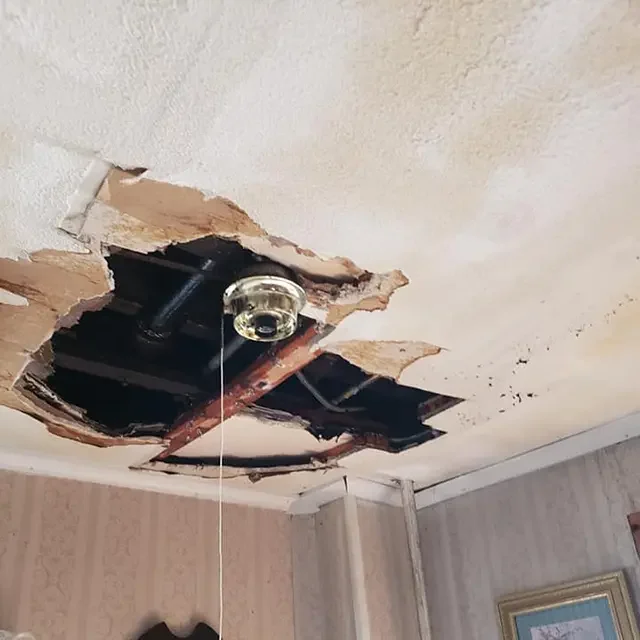 water leaking from the ceiling